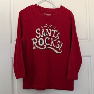 OshKosh B'gosh Red 'Santa Rocks' Long Sleeve Tee